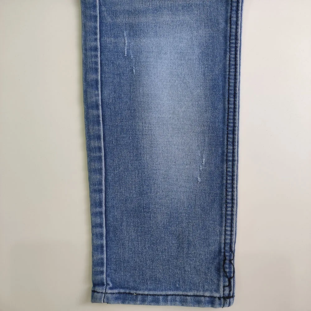 Denim fabric supplier  9.5OZ  91% cotton spandex twill fabric soft to kids fabric jeans