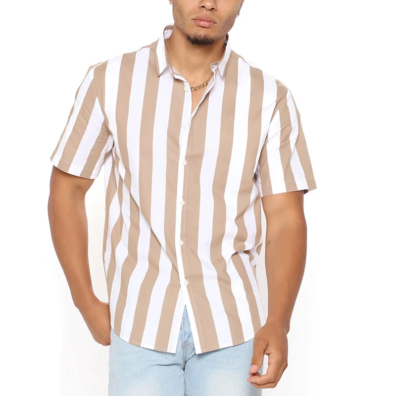 New Hawaiian Shirt 3D Digital Printing designer shirts men Retro Pattern Casual Loose dress shirts