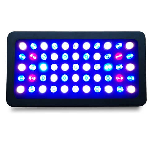 Dimmable 165W LED Aquarium Light Coral Reef Light Full Spectrum for Fish Freshwater and Saltwater Coral Tank Blue and White