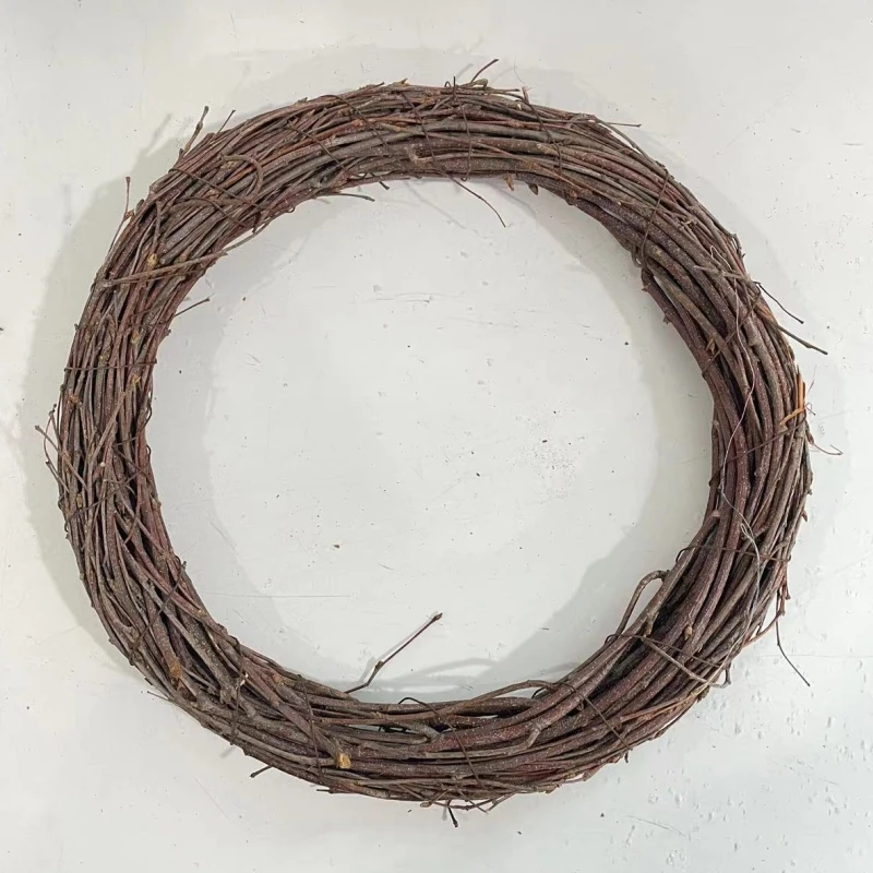 GY BSCI Home Decor Natural Twig Wooden Hanger Xmas Decoration Wreath Making Supplies