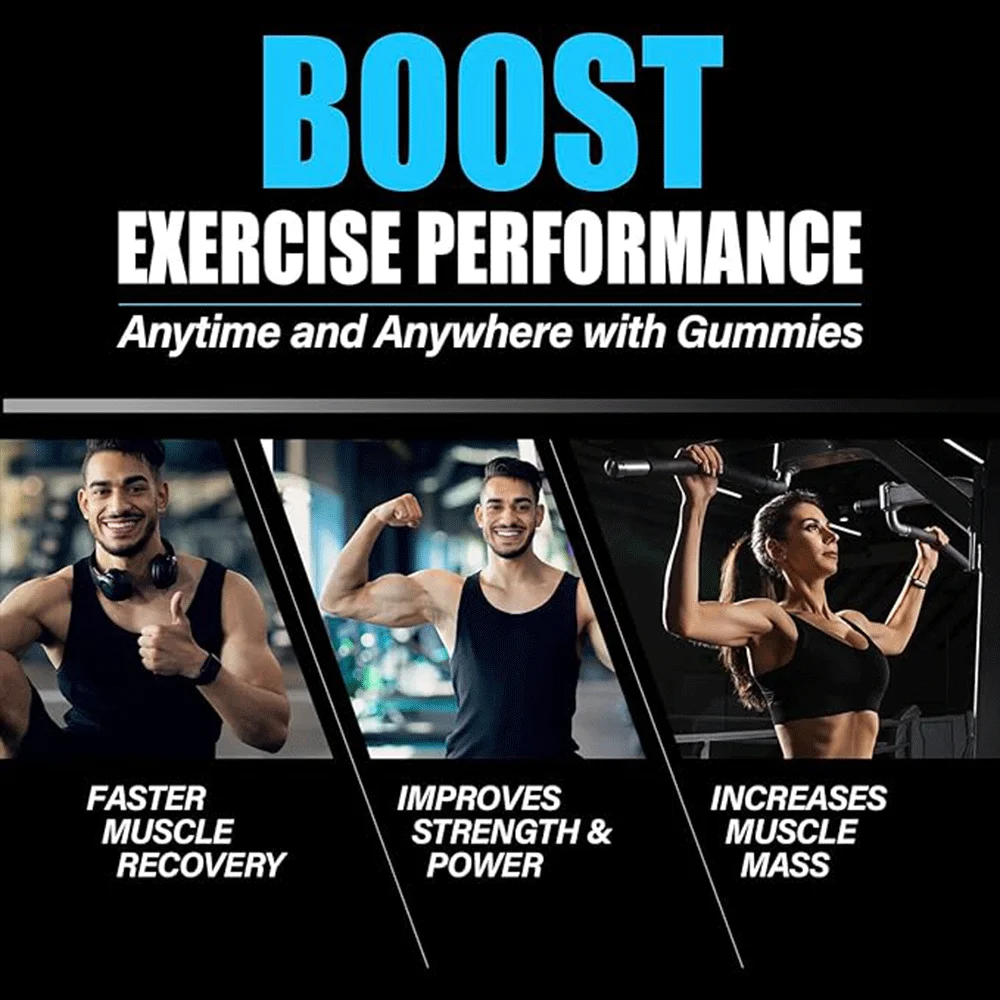 OEM Private Label Creatine Gummies High Quality Vegan Creatine Monohydrate Gummies For Increase Energy And strength supplement