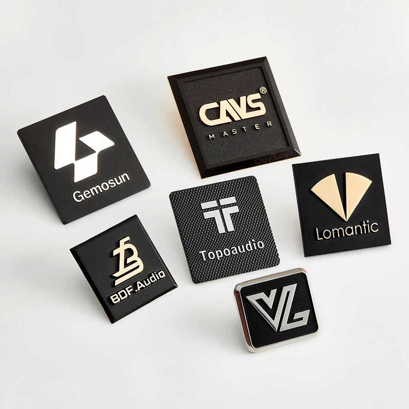 Customized  audio aluminium label personalized audio electronics Brand Logo metal nameplate Audio Equipment Nameplate badge