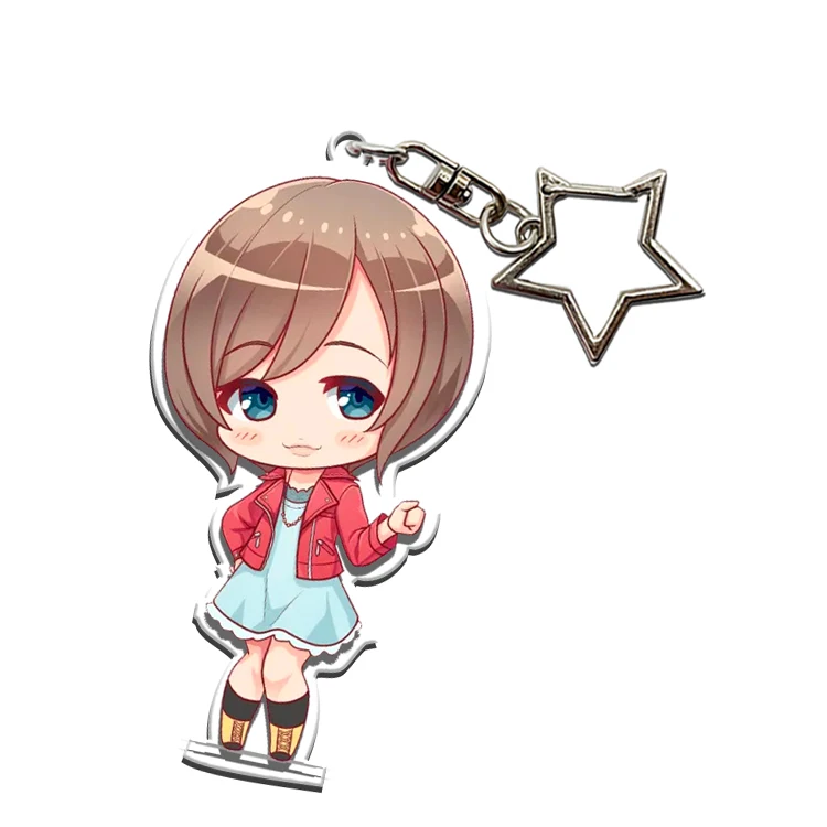 Free Sample Custom Acrylic Keychain Acrylic Stand Anime Standee