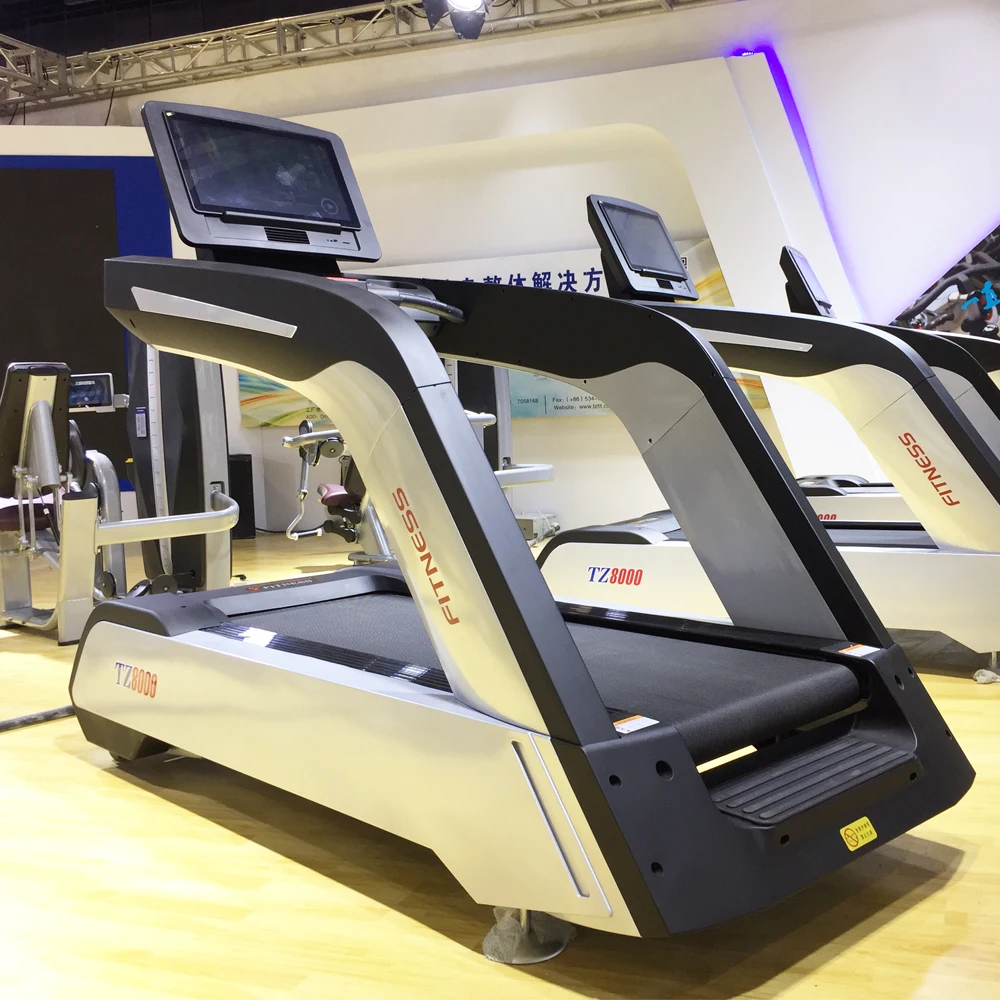 7HP Cardio Exercise Equipment Fitness Sports Running Machine Commercial Treadmill With Big Screen