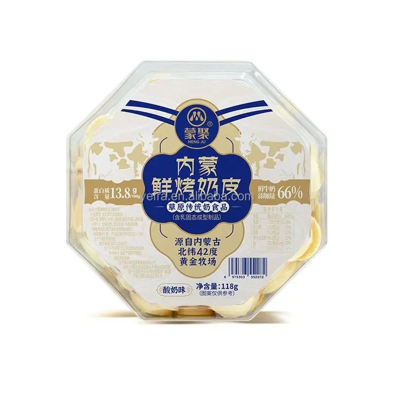 Delicious Snack Milk Fragrant Crispy Fresh Roasted Milk Skin Grassland Dairy Products Flavored Yogurt Flavore milk biscuit