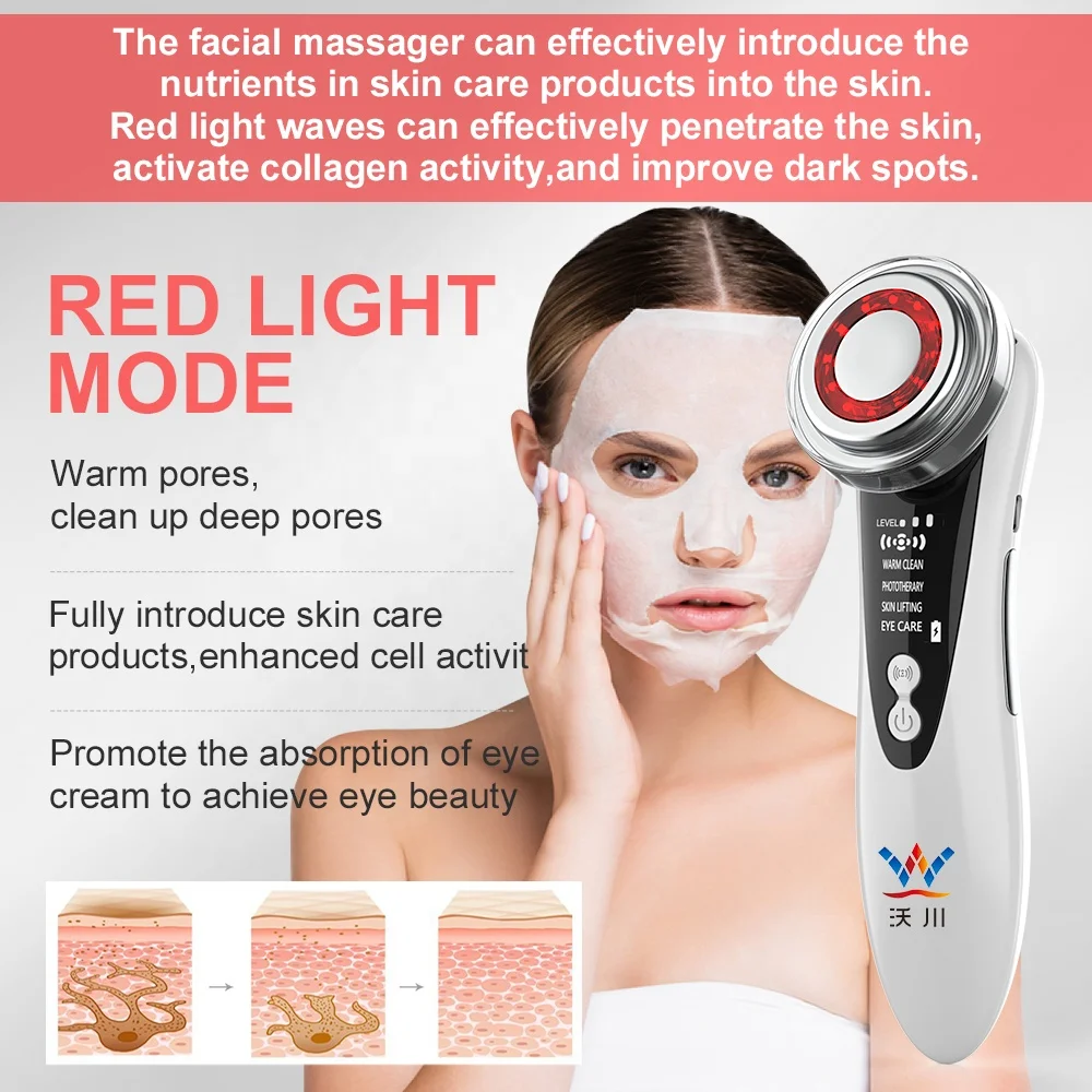 SWOSON Multi-Functional Home Use Beauty Machine Skin Rejuvenation Face Lifting Led Ion Beauty Device Facial Massager 2024
