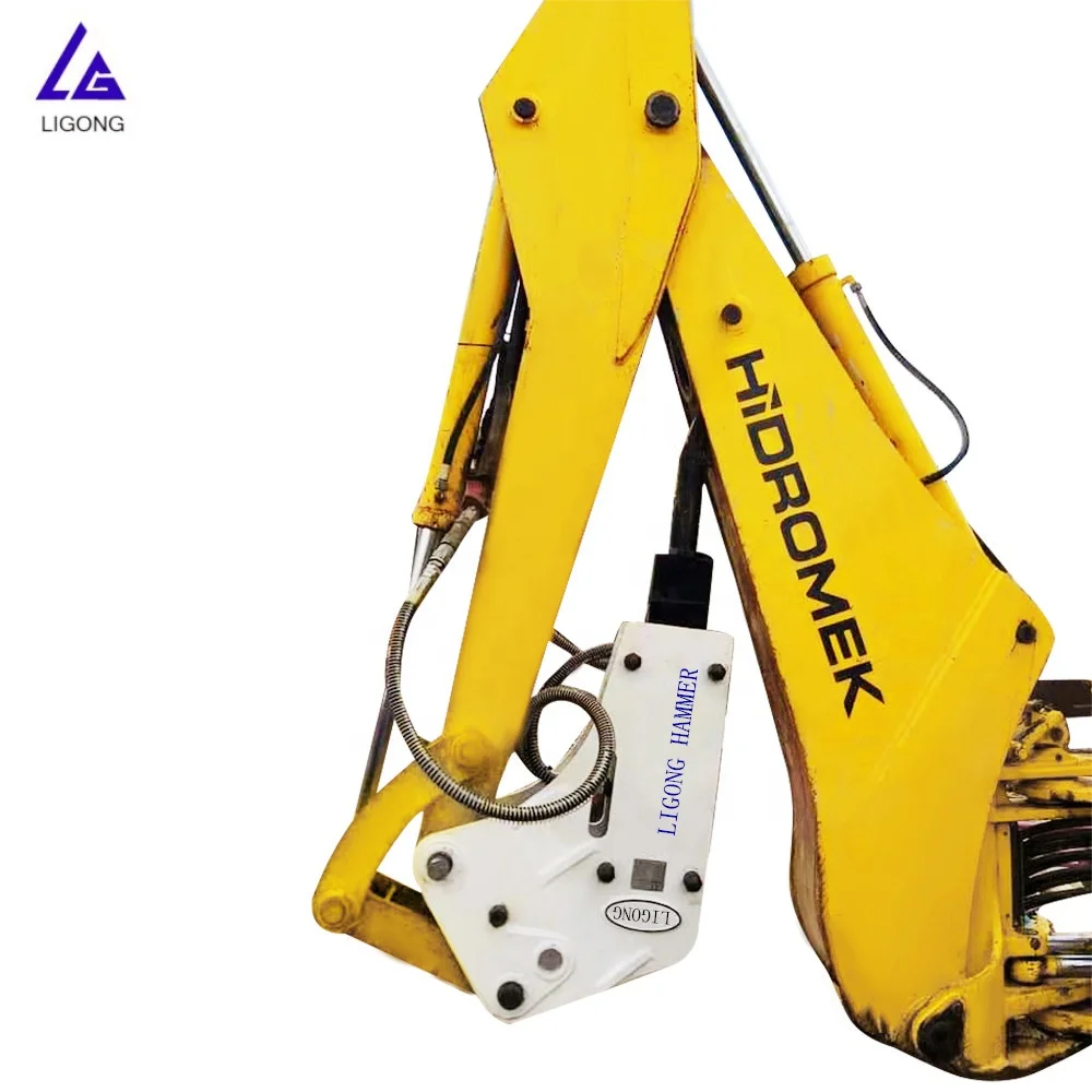 R55 excavator with rock hammer,hydraulic breaker two chisels for free