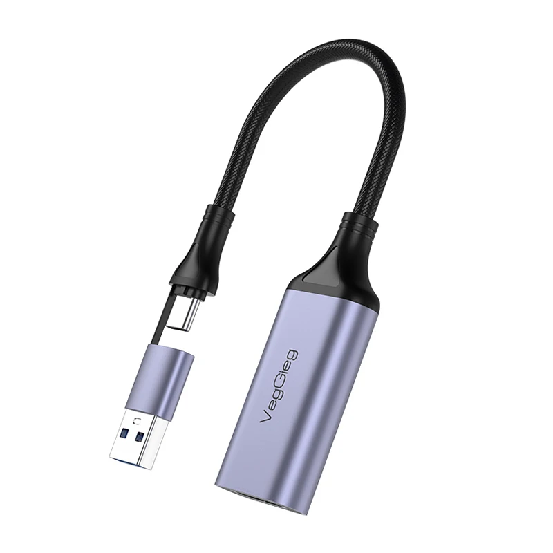 Veggieg новый тип C & USB 3,0 Захват аудио 4K 1080P60 захватные устройства для игр потоковое видео
