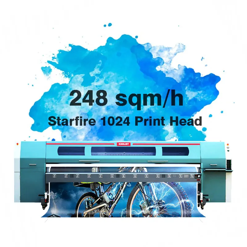 KingJet KJ-320SG 248 sqm/h solvent Printer with Spectra Starfire 1024 Printhead