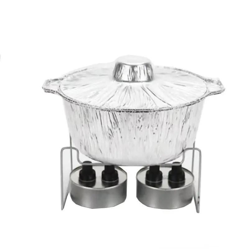 Disposable Takeaway High Quality Aluminum Foil Container Round Aluminum Foil Pot with Foil Lid