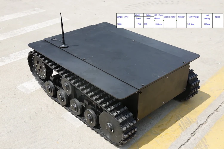 Rubber track chassis platform ATV Rubber Snow Tracks rubber crawler snow Blower snowmobile SUV