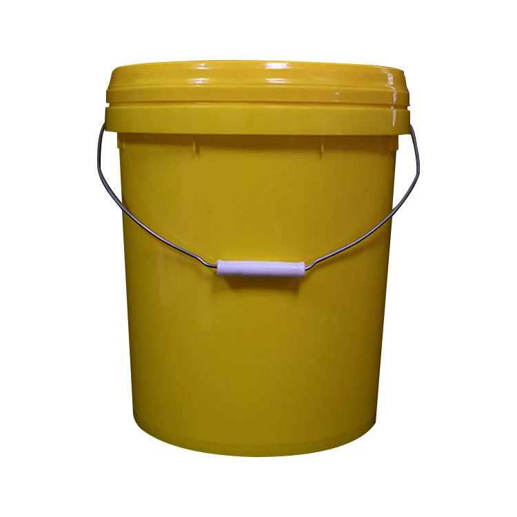 
5 gallon clear food grade plastic pails drums ,18L 20L outdoor paint plastic bucket with lid and handle 
