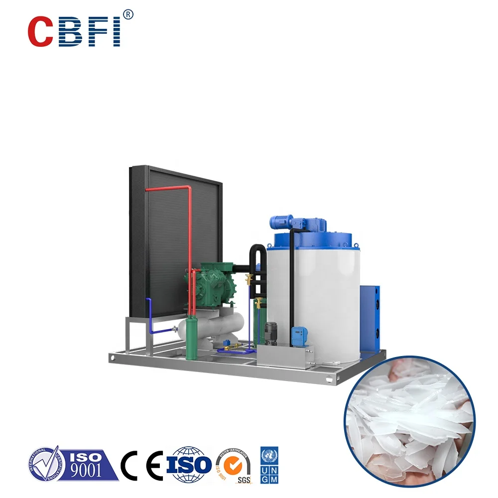 China Made Industrial Ice Flaker Machine with CE Certification Flake Ice Machine 5 Tons