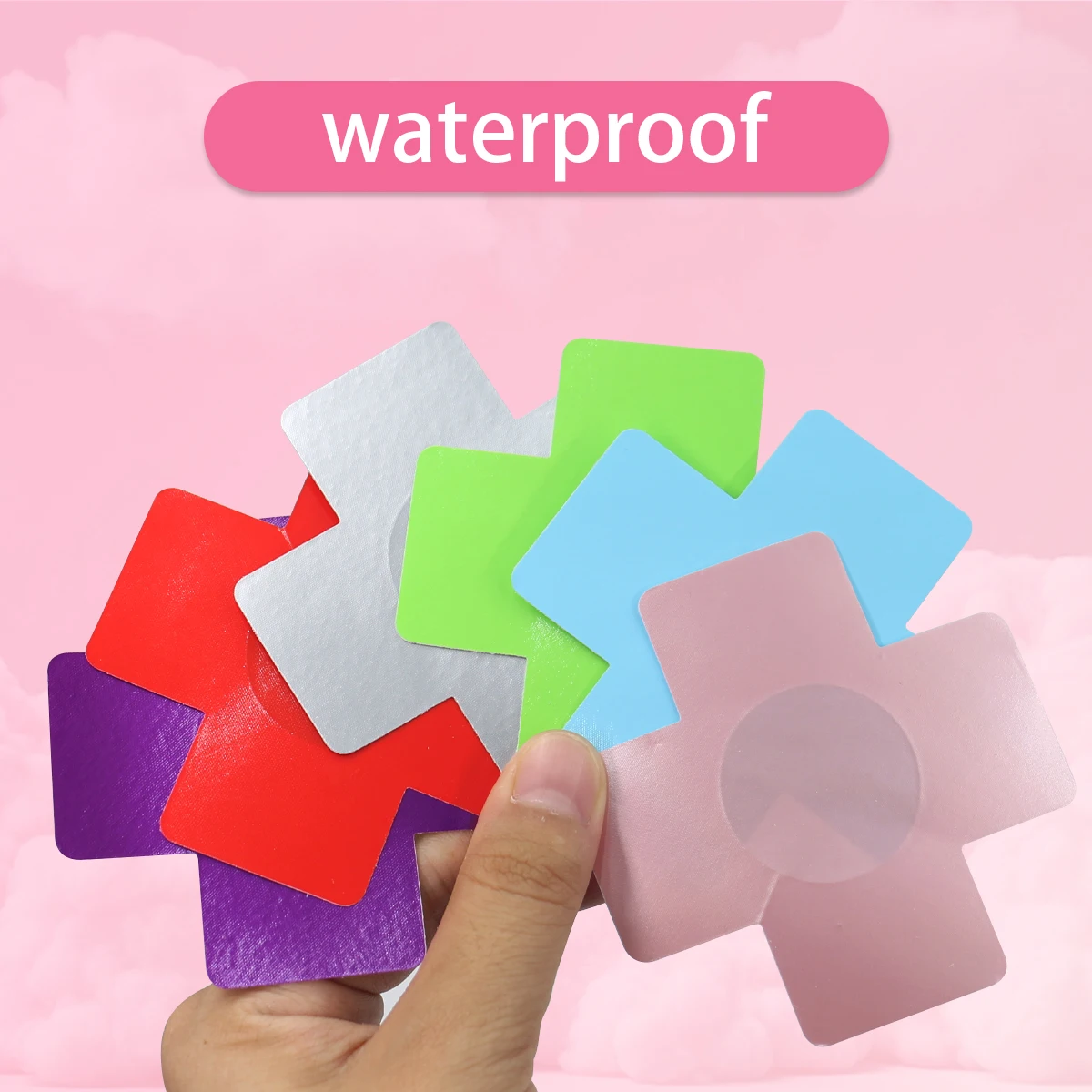 Wholesale Customized Flower Nipple Cover Disposable Sticky Thin Nipple Pasties Adhesive Cute Girls Breast Cover