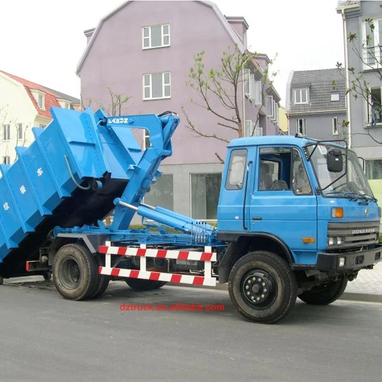 100% brand new 12cbm Dongfeng hook lift roll container refuse truck for sale