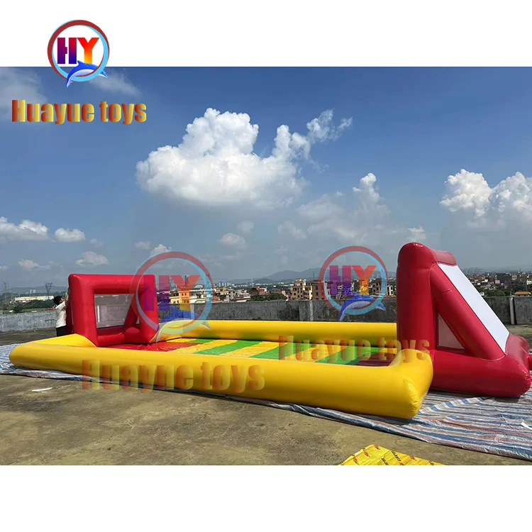 New arrivals custom commercial funny team outdoor sports game kids inflatable football soccer soap field