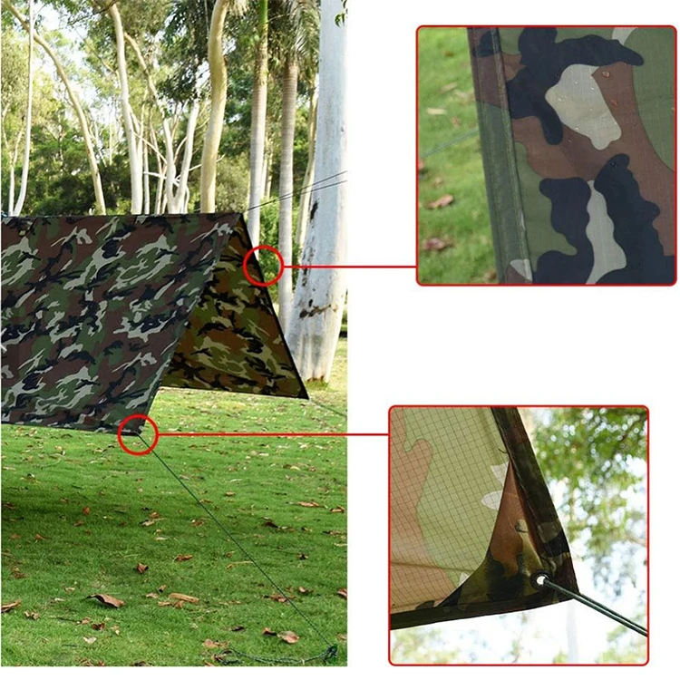  KUDI Factory Directly Wholesale OEM Manufacturing Waterproof Camo Heavy Duty Camping Hammock Rain