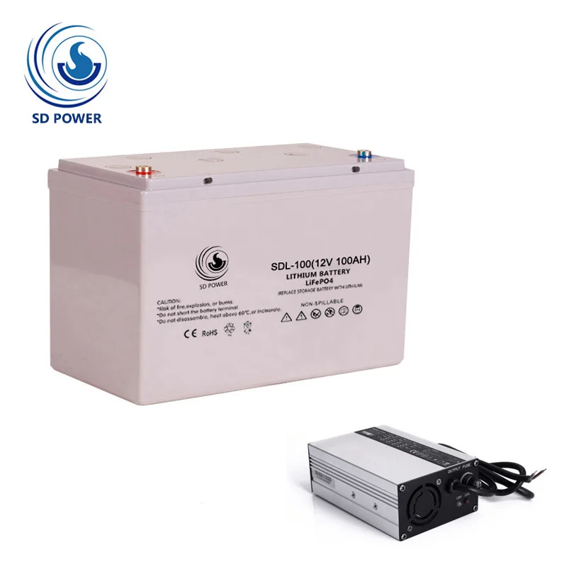 2019 new product nominal voltage 12 volt 12v 100ah lifepo4 lithium iron phosphate battery