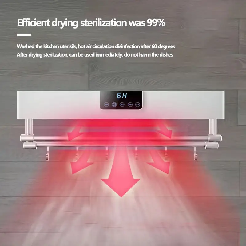 Wholesale Electric Heated Towel  Wall Mounted Bathroom Dryer Rack Smart Warmer Towels
