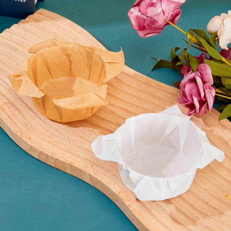tulips paper cups cakes parchment baking basque cheesecake bakery muffin cupcake liners bakery christmas wrapping packaging