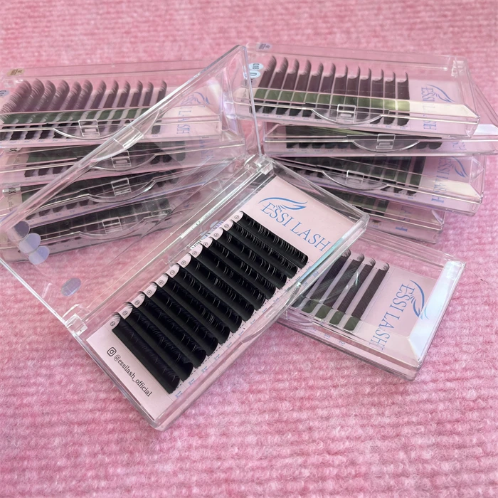 pesta as korea pbt lash tray matte mink lash extensions trays cashmere/silk eyelashes extensions lashes