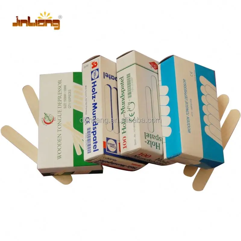 Medical Consumable Dentistry Use Applicator Sticks Sterile Disposable Wooden Tongue Depressor