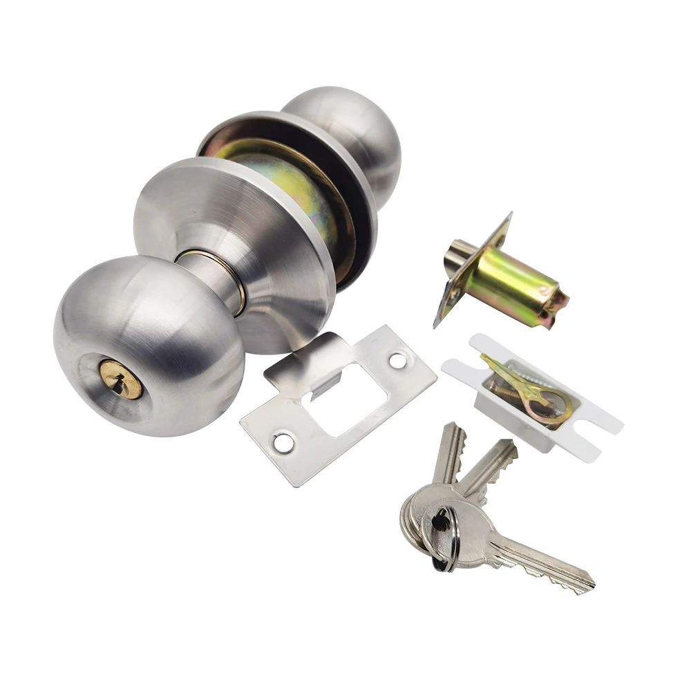 Best Selling cylinder knob lock glass door knob lock deadbolt door knob lock