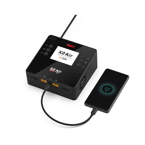 NEW ISDT K2 Air AC 200W DC 500Wx2 20A Dual Channel Balance Lipo Charger Discharger for Lipo NiMh Pb Battery