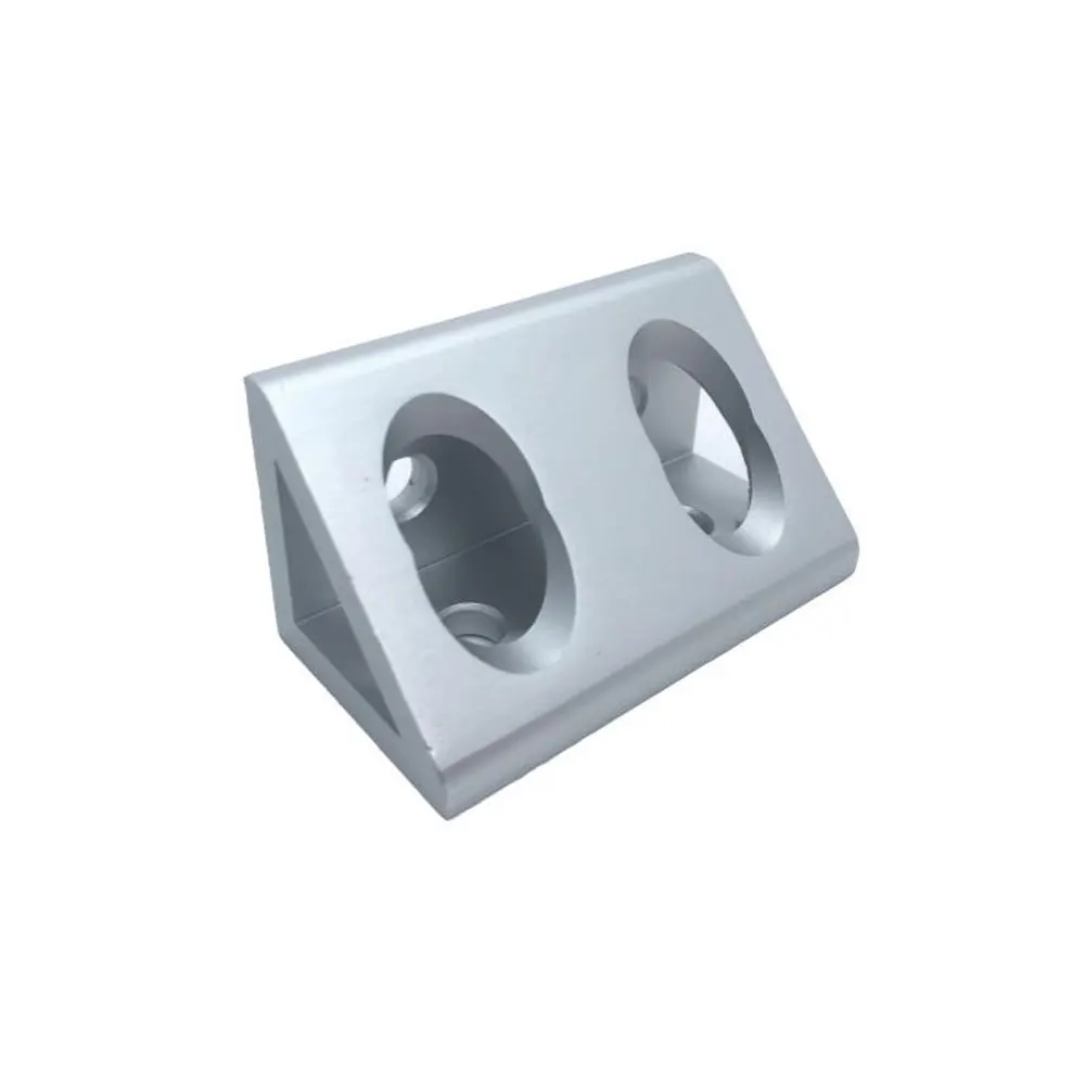 Wholesale Aluminum Alloy L Shape Inside Gusset Angle Connector Corner Bracket for 4080 Slot 8mm Aluminum Profile