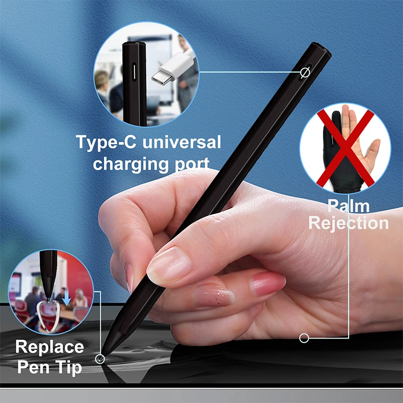 Tablet Pen For Microsoft Surface Pro8/7/6/5/4/3 Go Pro X Stylus Book Laptop4096Pressure Sensitivity Replaceable tip technology