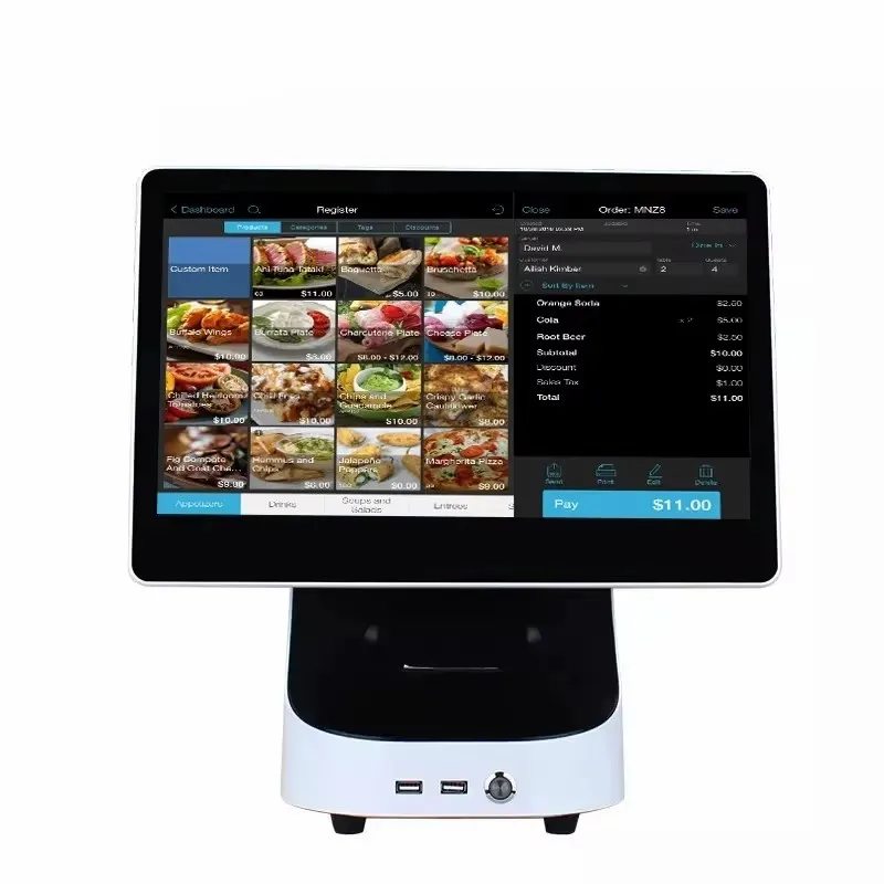 15.6 Inch Aluminum Alloy Shell All in One Pos System Factory Direct Windows Cash Register