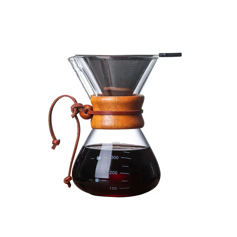 Устойчивый к высоким температурам стеклянный кофейник 400 мл бариста кофеварка для наполнения кофе сервер чая перколяторы