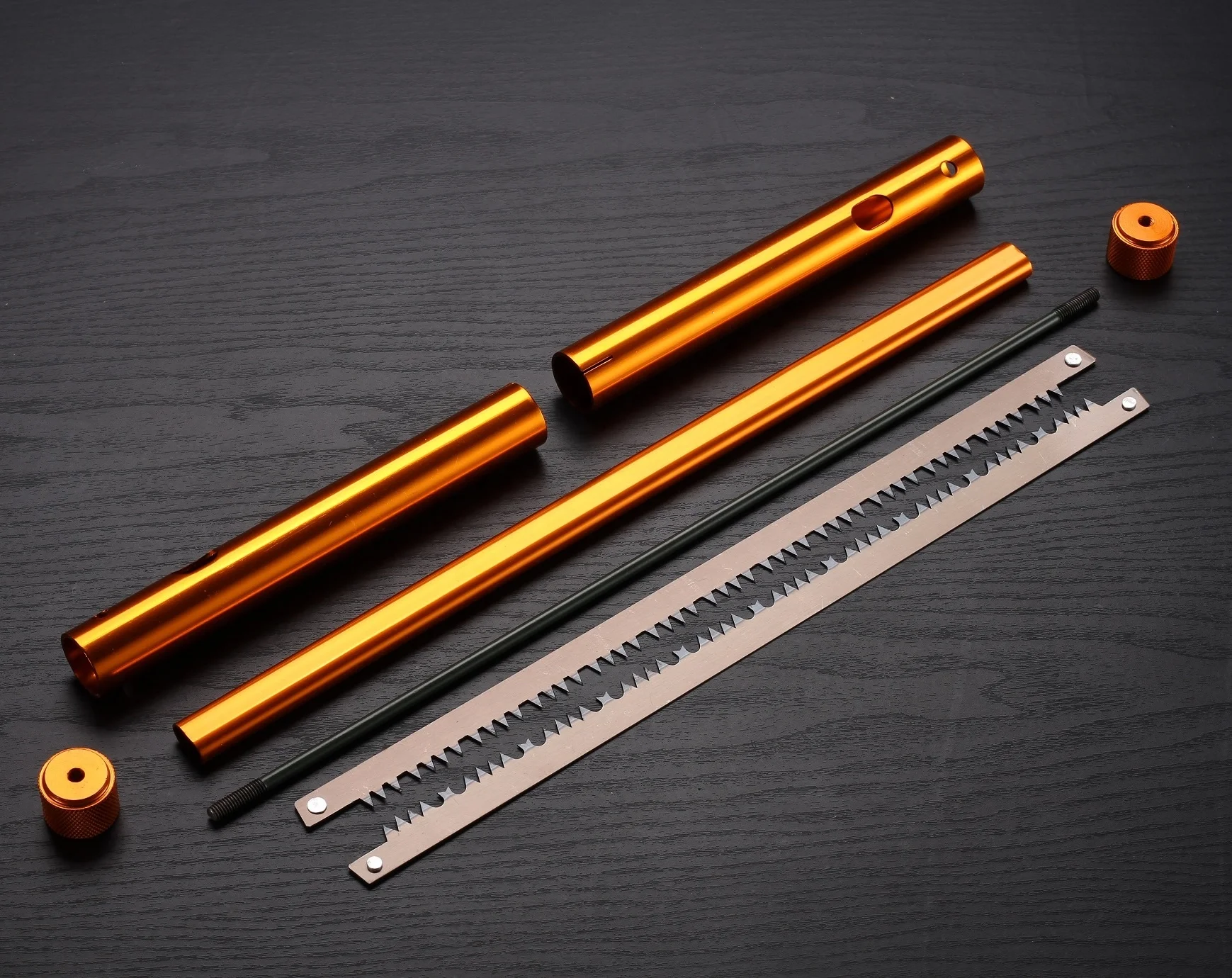 CS003 Collapsible Camping outdoor SAW, Lightweight Aluminum Buck Saw,Easy to setup use and pack