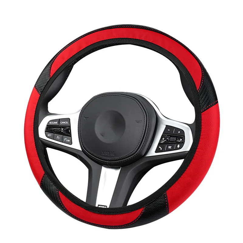 Elasticity band car steering cover leather steering wheel cover without inner rubber