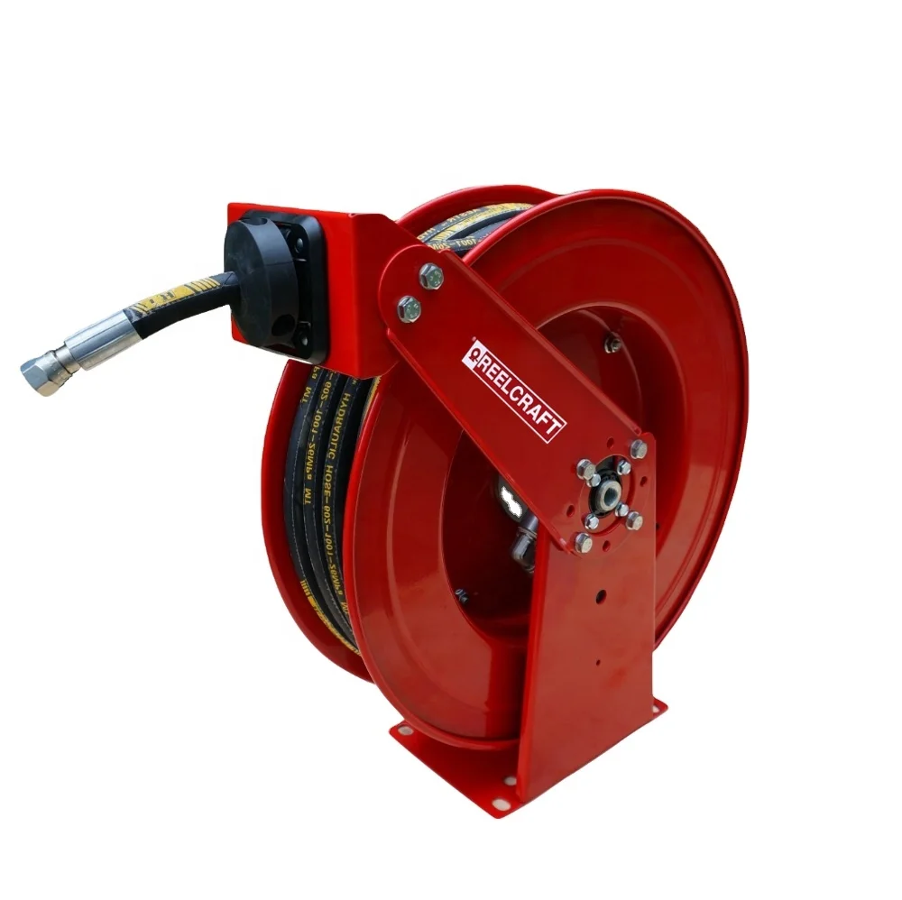 DLC850 OMP-LD  -1/2 in. x 50 ft. 180bar  Sring Hose Reel--REELCRAFT,steel hose reel, oil hose reel