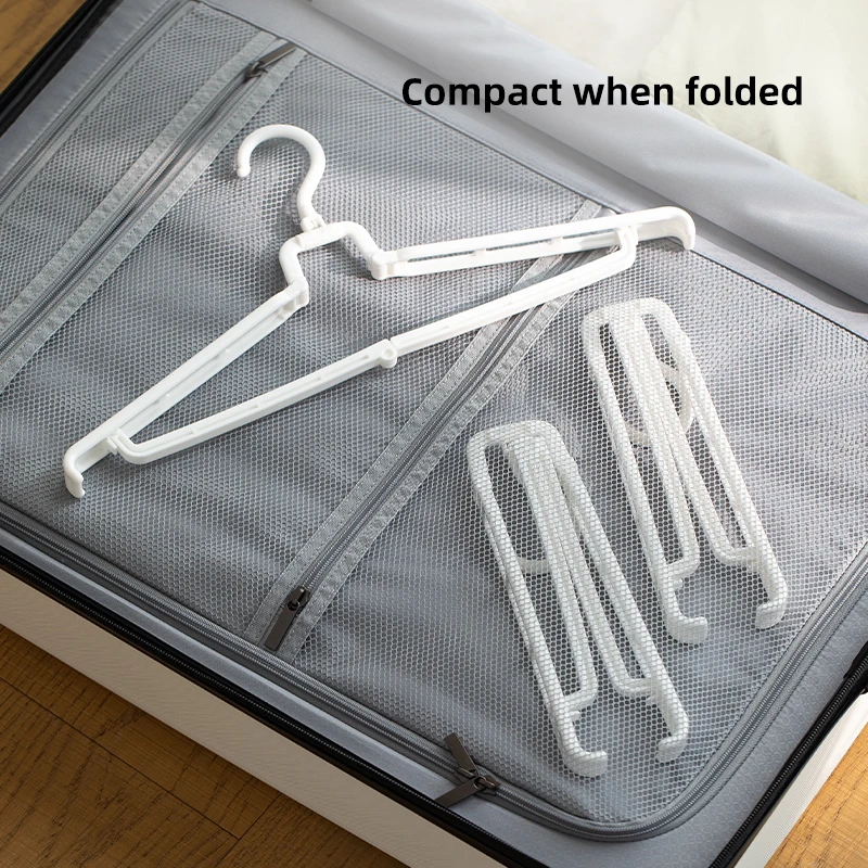 SHIMOYAMA Travel Hangers Foldable Clothes Hangers Plastic Portable Travel Accessories Space Saving for Travel & Home Use