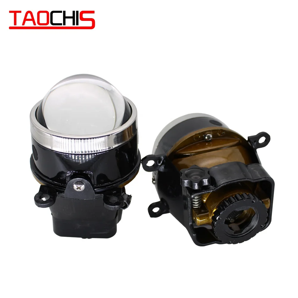 TAOCHIS Auto Car 3.0 inch Bi xenon Projector lens Fog light with high low beam Fog Lamp H11 lamps retrofit for Subaru ford mazda