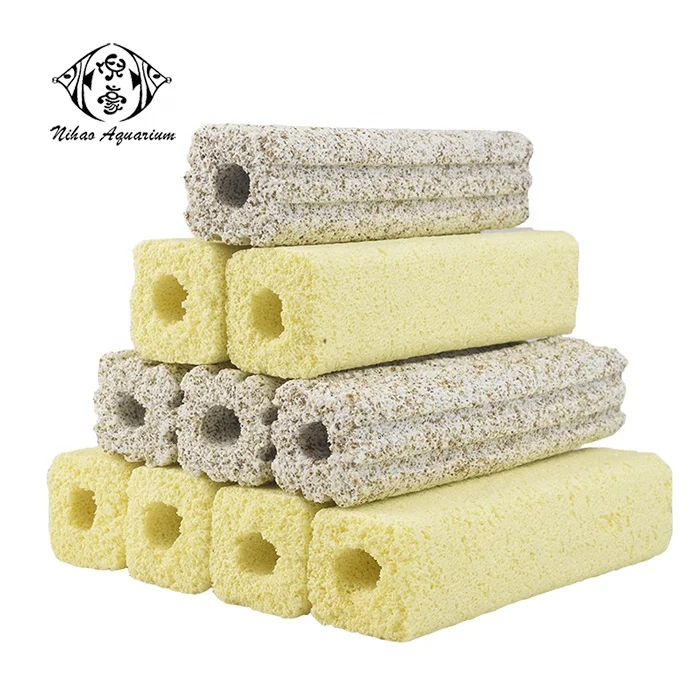 hollow bacteria culture block for fish tank filtration replacement  bacteria house bar aquarium filter media