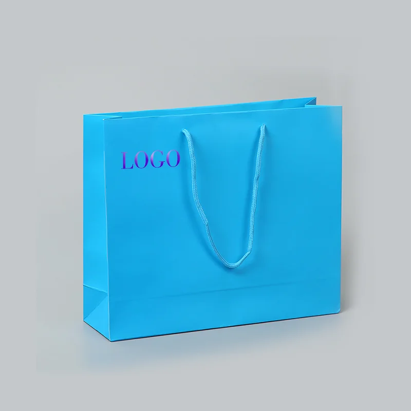 12. Extra large paper bags shopping gift bag logo printing kraft bag with twisted 6