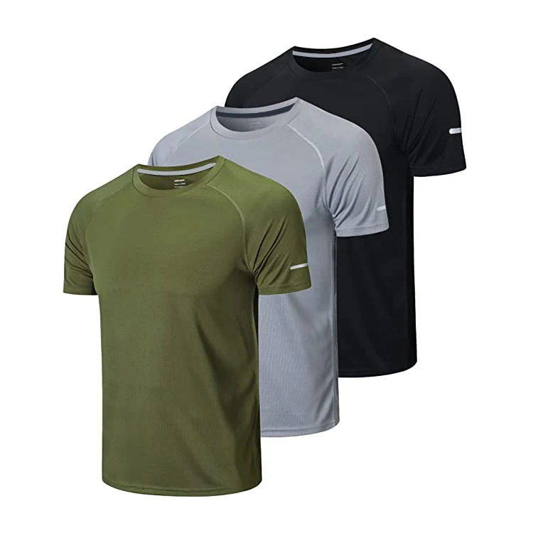 Custom polyester Short Sleeve Quick Dry Shirt Male Tee Shirts Men Clothes Breathable Men Shirts