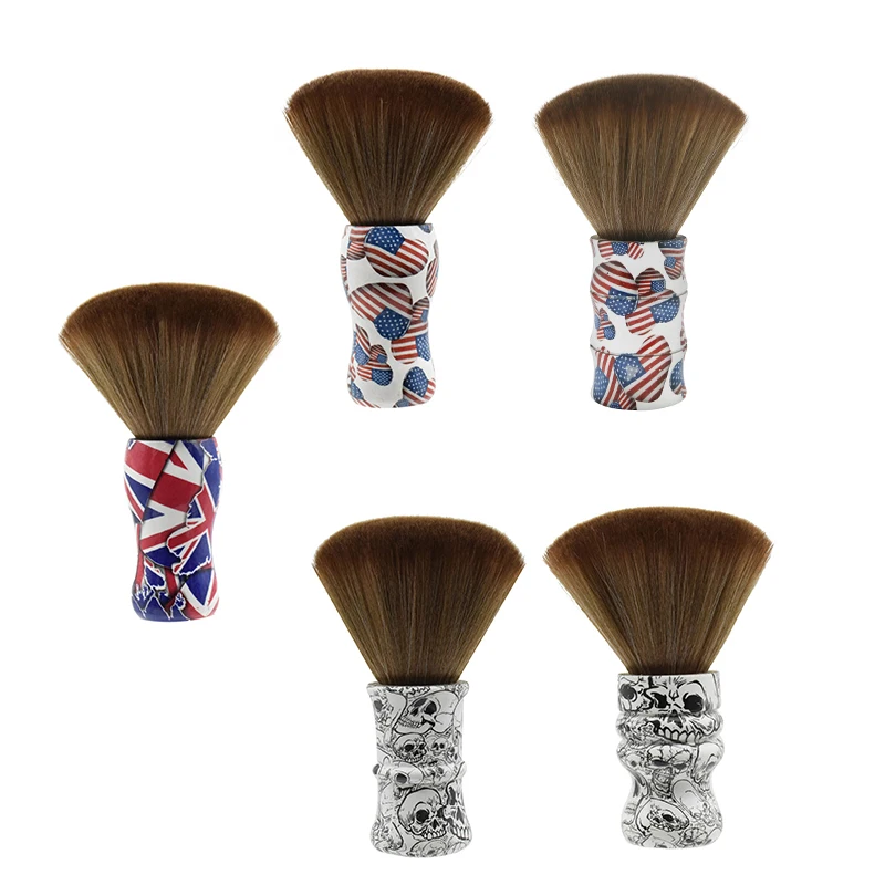 Beard Brush for Men Retro Resin Shaving Brush Manual Skull Handle Bristle Facial Cleaning Brush Beard Shaving Tool