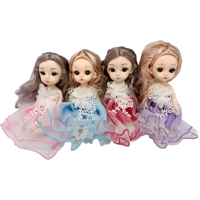 Wholesale Factory Price Promotional 6 Inch Girl Dolls Beautiful Fashion  Solid Doll For Kids