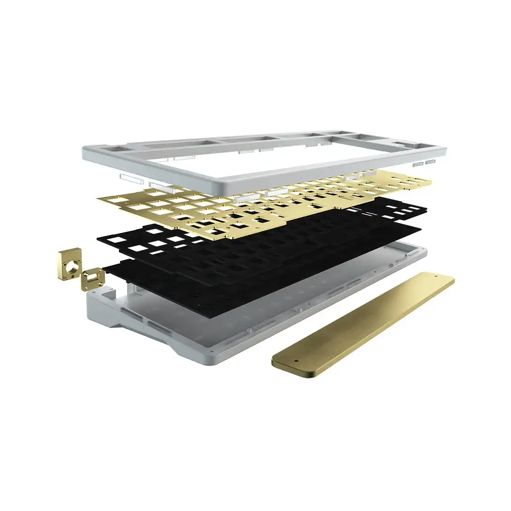 Idobao ID87 Bestype TKL 87 клавиш Алюминиевый CNC Горячая замена южнообразная механическая клавиатура с латунным весом