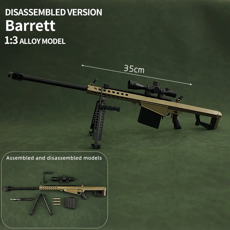 Hot Sale Factory Supply Mini Toy Gun Metal Goat Gun Outdoor Barrett Model With Bullet