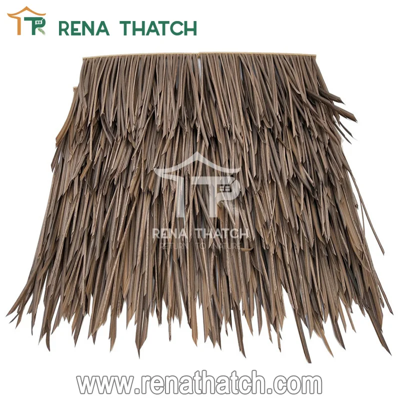 Plastic artificial thatch eaves for roof