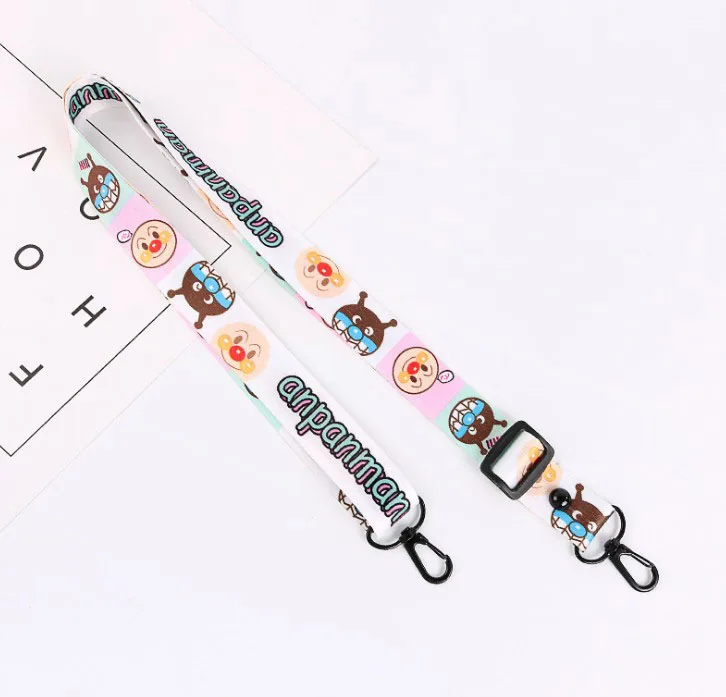 Custom Logo Digital 6 Color Printing Polyester Airbus Neck Lanyards For Mobile Phone
