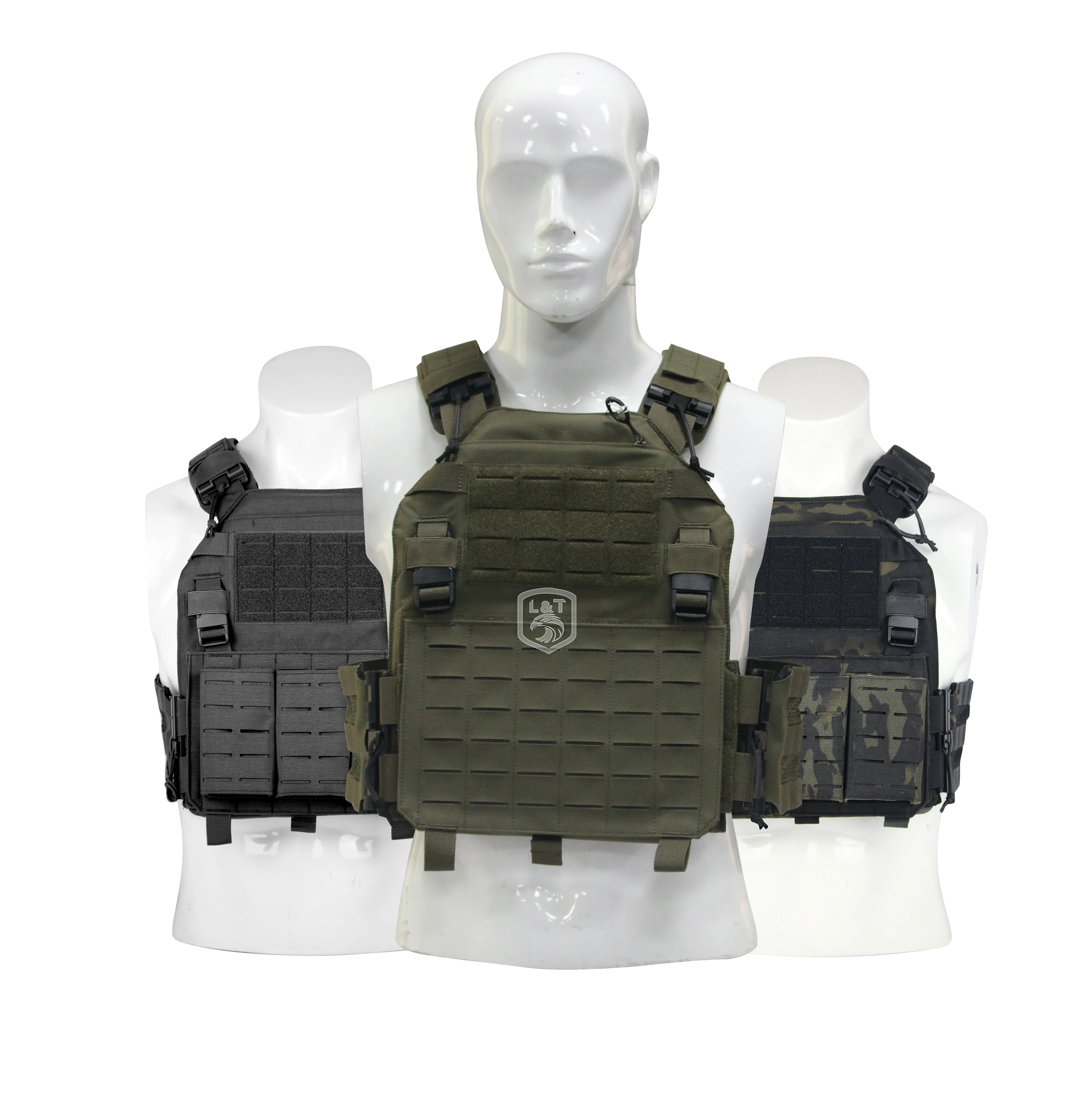 Tactical Vest Plate Carrier Security Fashion Vest Paintball Outdoor With Magazine Pouch Molle Webbing