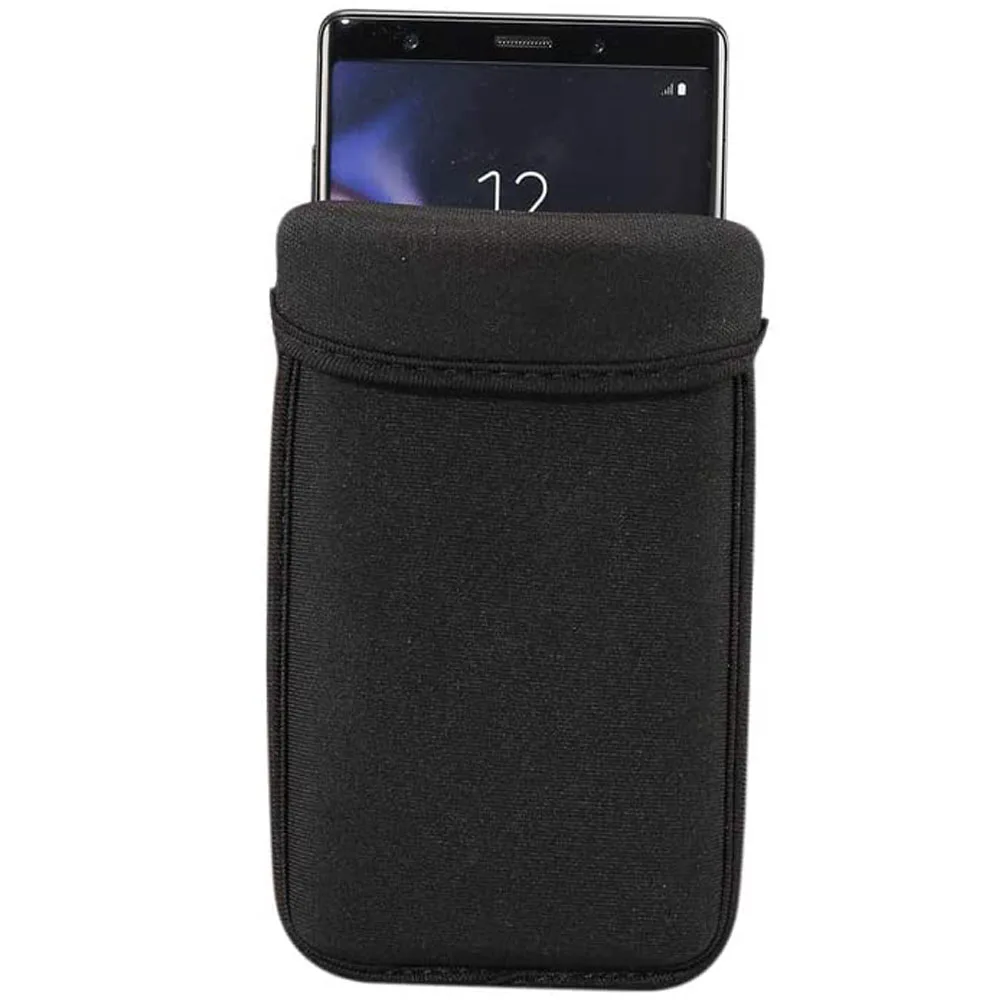 Черный Неопреновый чехол для телефона водонепроницаемый сотового кожаный Samsung Galaxy S9 Plus S10 S20 и т. д.