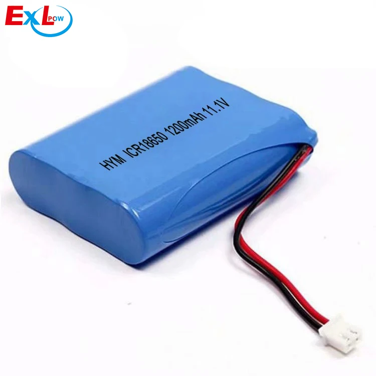 Customized OEM Li-ion battery pack 1200~6000mah 11.1V 12v 18650 battery pack