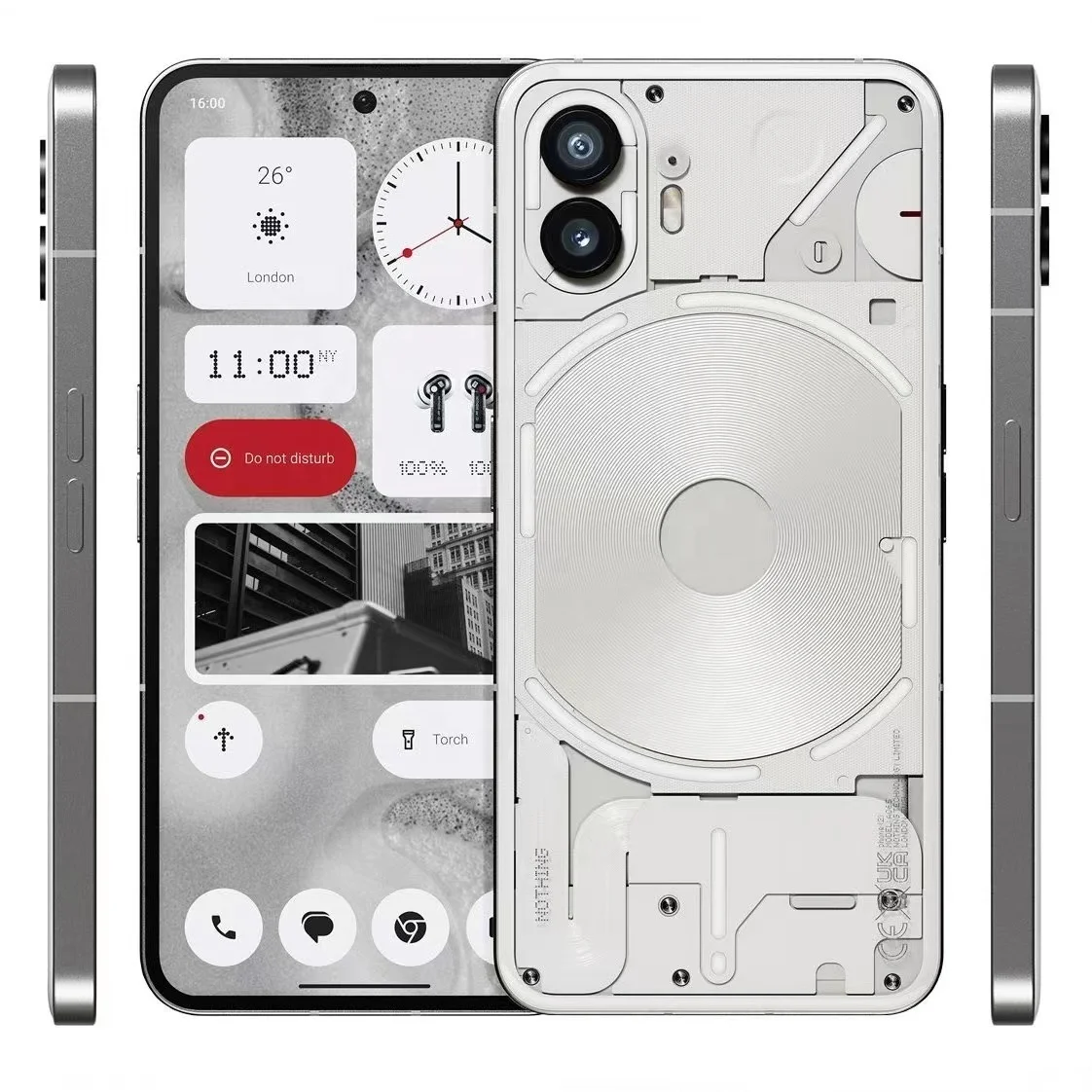 Original Nothing Phone 2 256GB 512GB Snapdragon 8+ Gen 1 6.7 Inch 4700mAH Android 13 Nothing Phone 2